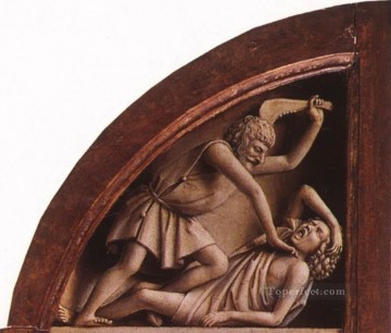 The Ghent Altarpiece The Killing of Abel Renaissance Jan van Eyck Oil Paintings